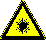 Laser warning sign